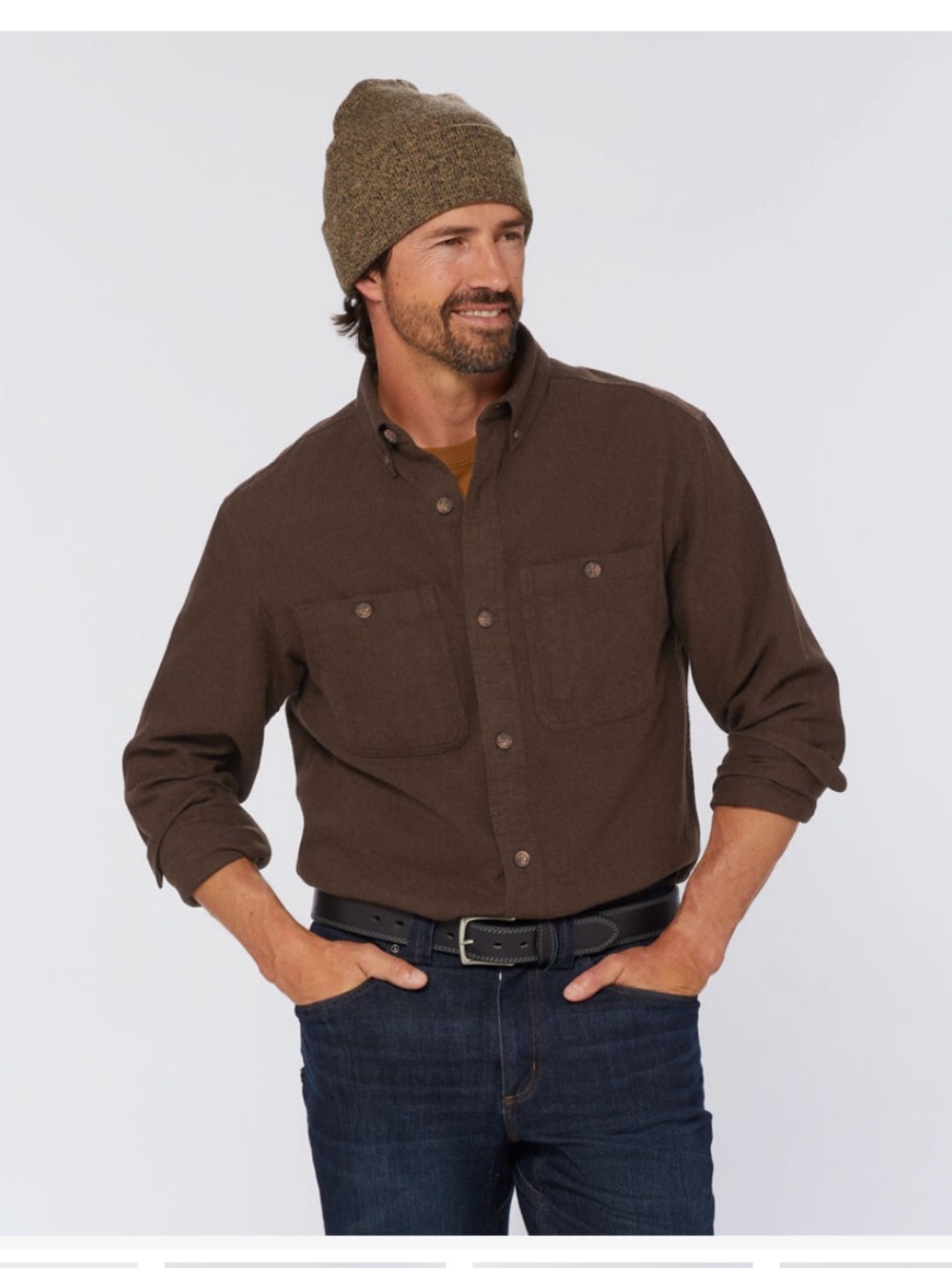 Duluth Trading Co Men's Free Swingin' Flannel Relaxed Fit Shirt size SMALL